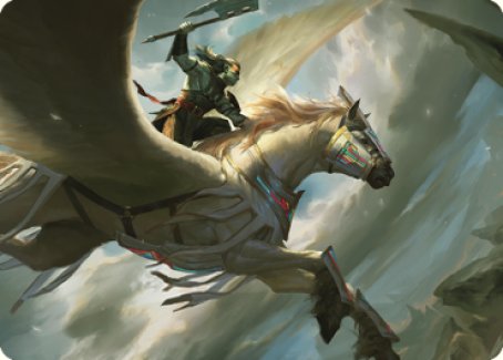 Cleaving Skyrider Art Card [Dominaria United Art Series] | Nerdhalla Games