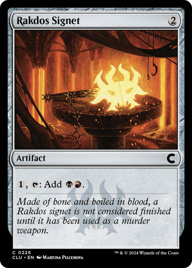 Rakdos Signet [Ravnica: Clue Edition] | Nerdhalla Games