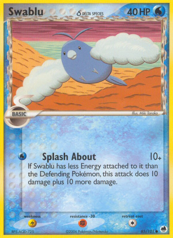 Swablu (65/101) (Delta Species) [EX: Dragon Frontiers] | Nerdhalla Games