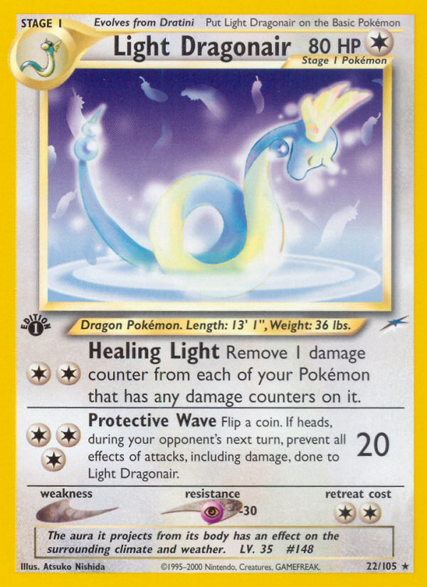 Light Dragonair (22/105) [Neo Destiny 1st Edition] | Nerdhalla Games