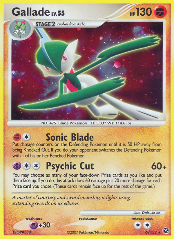 Gallade (6/132) [Diamond & Pearl: Secret Wonders] | Nerdhalla Games