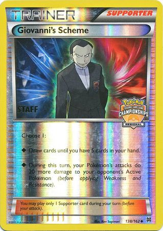 Giovanni's Scheme (138/162) (Championship Promo Staff) [XY: BREAKthrough] | Nerdhalla Games