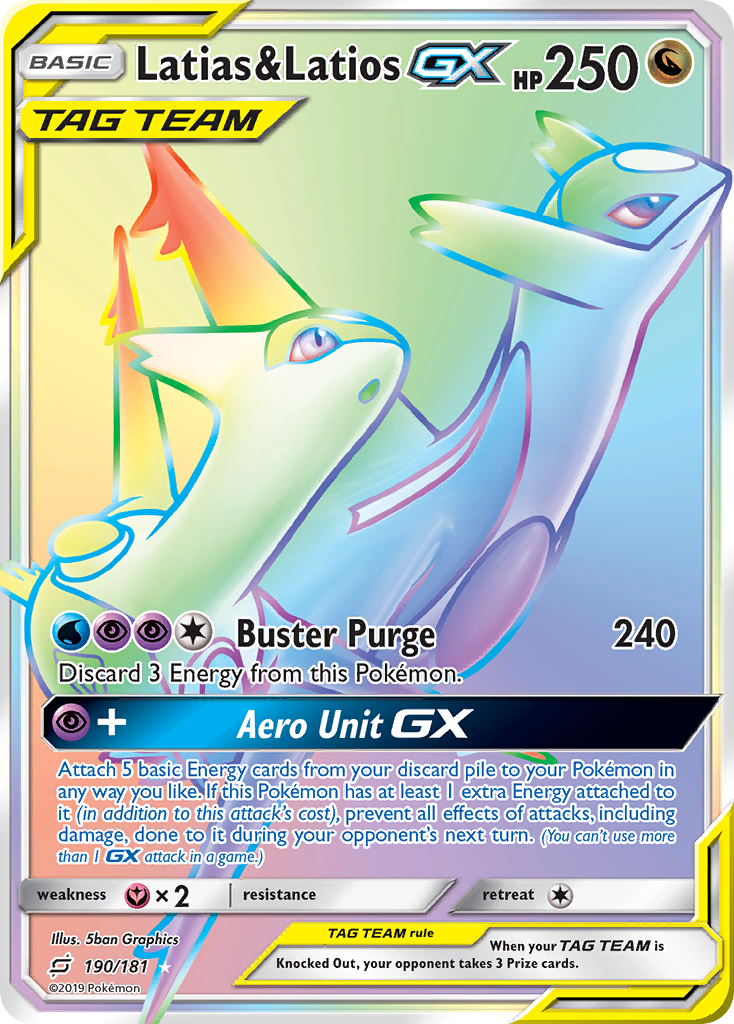 Latias & Latios GX (190/181) [Sun & Moon: Team Up] | Nerdhalla Games