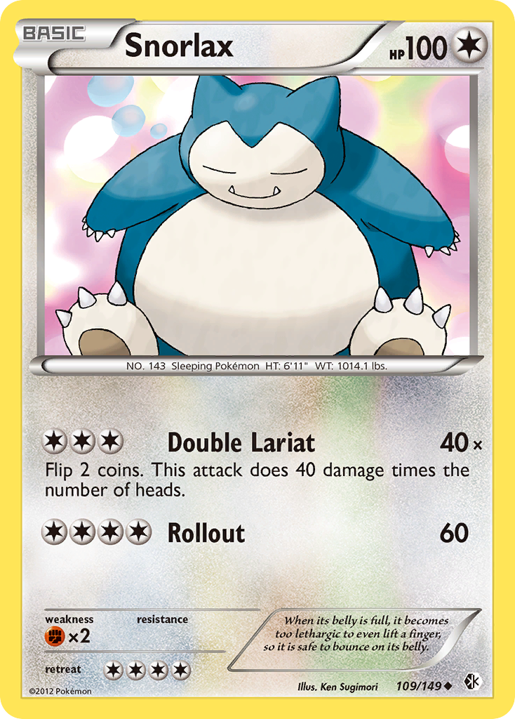 Snorlax (109/149) [Black & White: Boundaries Crossed] | Nerdhalla Games