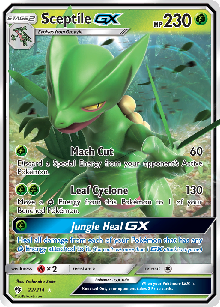 Sceptile GX (22/214) [Sun & Moon: Lost Thunder] | Nerdhalla Games