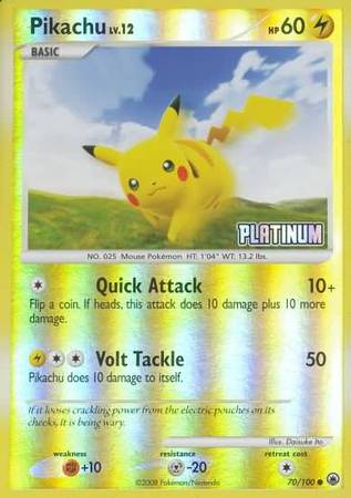 Pikachu (70/100) [Burger King Promos: 2009 Collection] | Nerdhalla Games