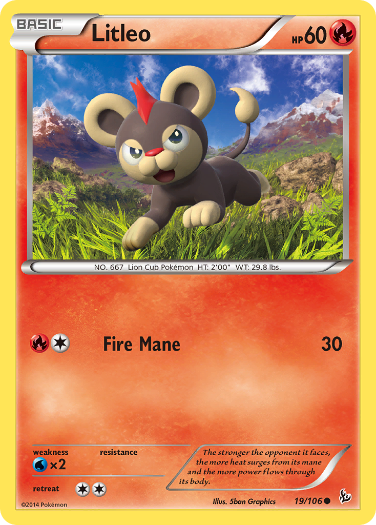 Litleo (19/106) [XY: Flashfire] | Nerdhalla Games