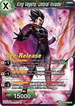 King Vegeta, Umbral Invader (BT13-064) [Supreme Rivalry Prerelease Promos] | Nerdhalla Games