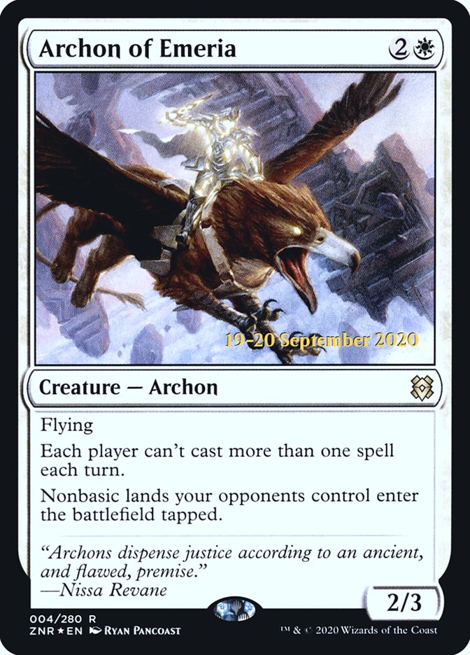 Archon of Emeria  [Zendikar Rising Prerelease Promos] | Nerdhalla Games