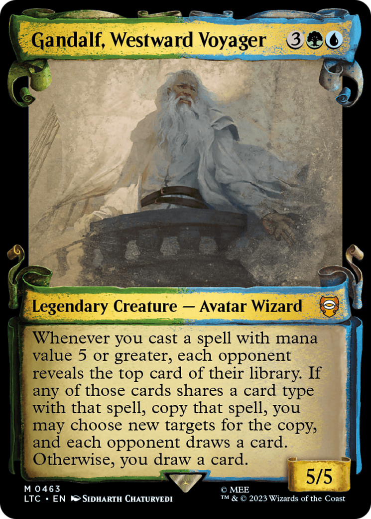 Gandalf, Westward Voyager [The Lord of the Rings: Tales of Middle-Earth Commander Showcase Scrolls] | Nerdhalla Games