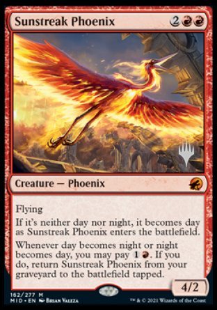 Sunstreak Phoenix (Promo Pack) [Innistrad: Midnight Hunt Promos] | Nerdhalla Games