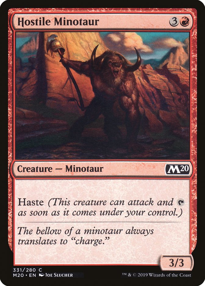 Hostile Minotaur [Core Set 2020] | Nerdhalla Games