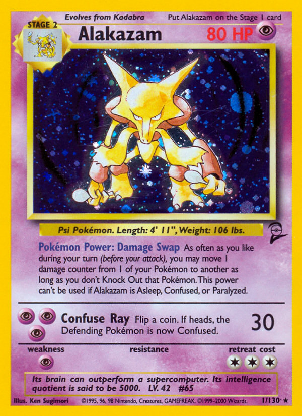 Alakazam (1/130) [Base Set 2] | Nerdhalla Games