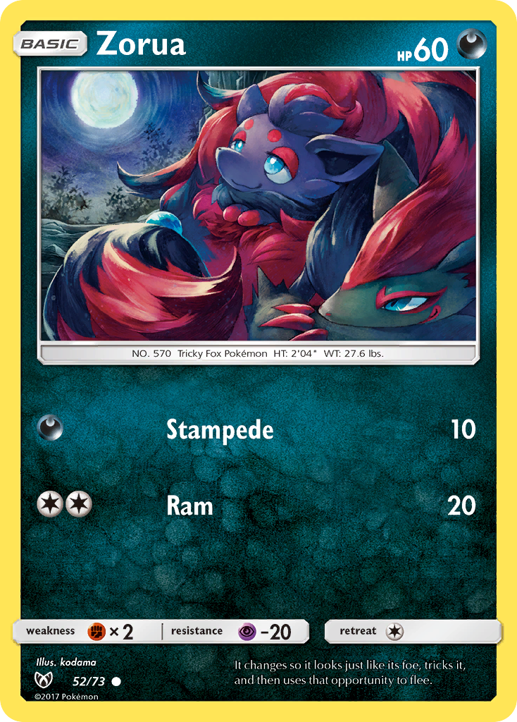 Zorua (52/73) [Sun & Moon: Shining Legends] | Nerdhalla Games