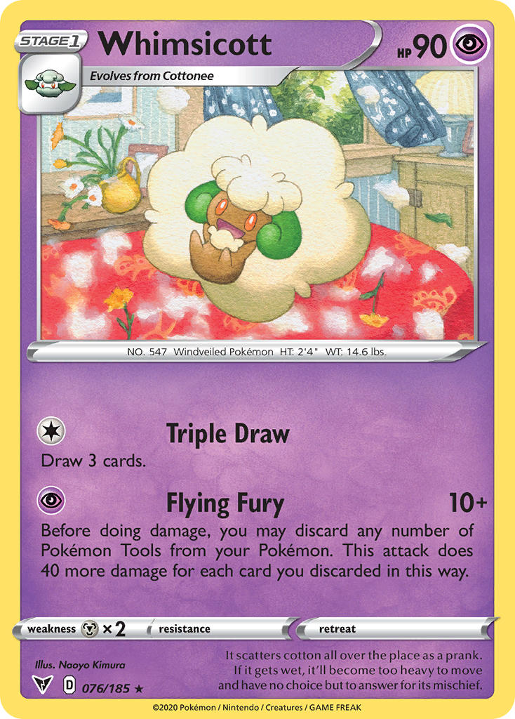 Whimsicott (076/185) [Sword & Shield: Vivid Voltage] | Nerdhalla Games