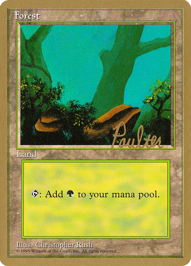 Forest (pp378) (Preston Poulter) [Pro Tour Collector Set] | Nerdhalla Games