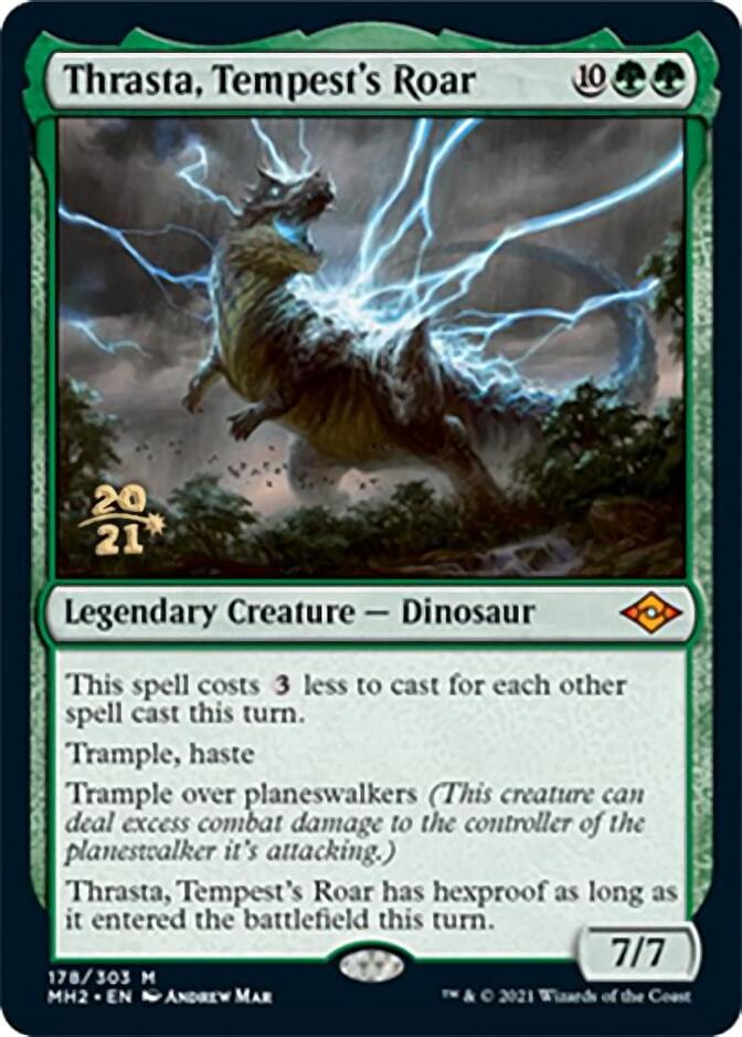 Thrasta, Tempest's Roar [Modern Horizons 2 Prerelease Promos] | Nerdhalla Games