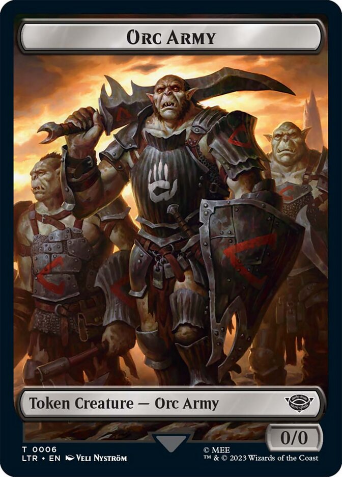 Orc Army Token (06) [The Lord of the Rings: Tales of Middle-Earth Tokens] | Nerdhalla Games