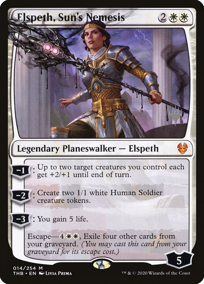 Elspeth, Sun's Nemesis (Promo Pack) [Theros Beyond Death Promos] | Nerdhalla Games