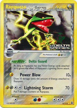 Rayquaza (13/113) (Delta Species) (Stamped) [EX: Delta Species] | Nerdhalla Games