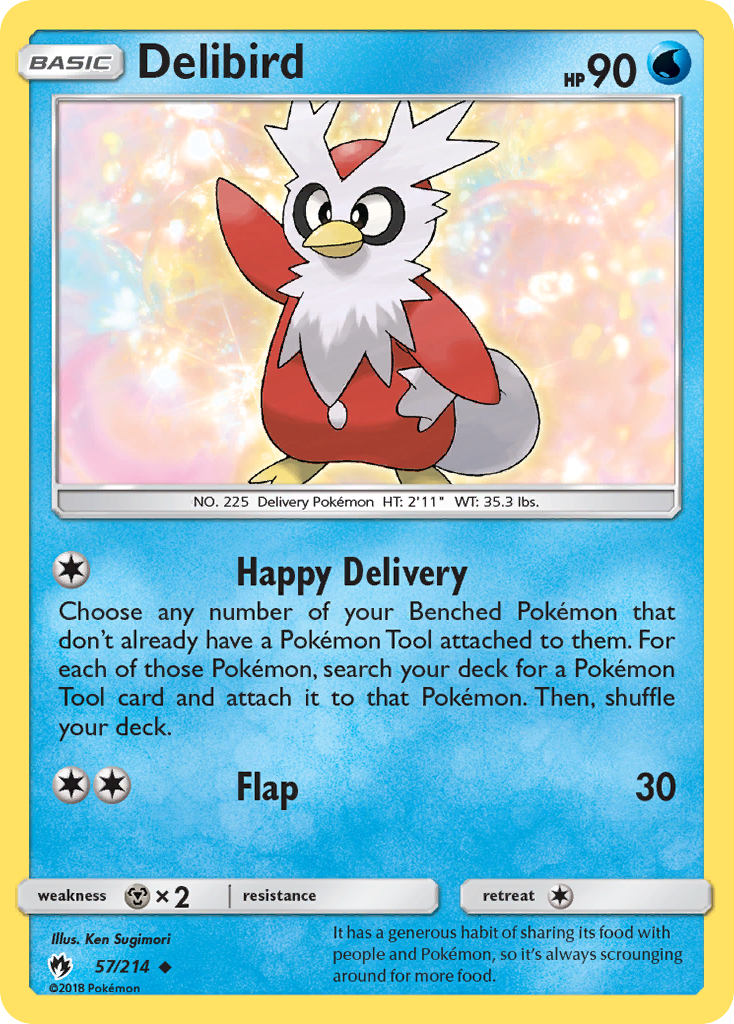 Delibird (57/214) [Sun & Moon: Lost Thunder] | Nerdhalla Games