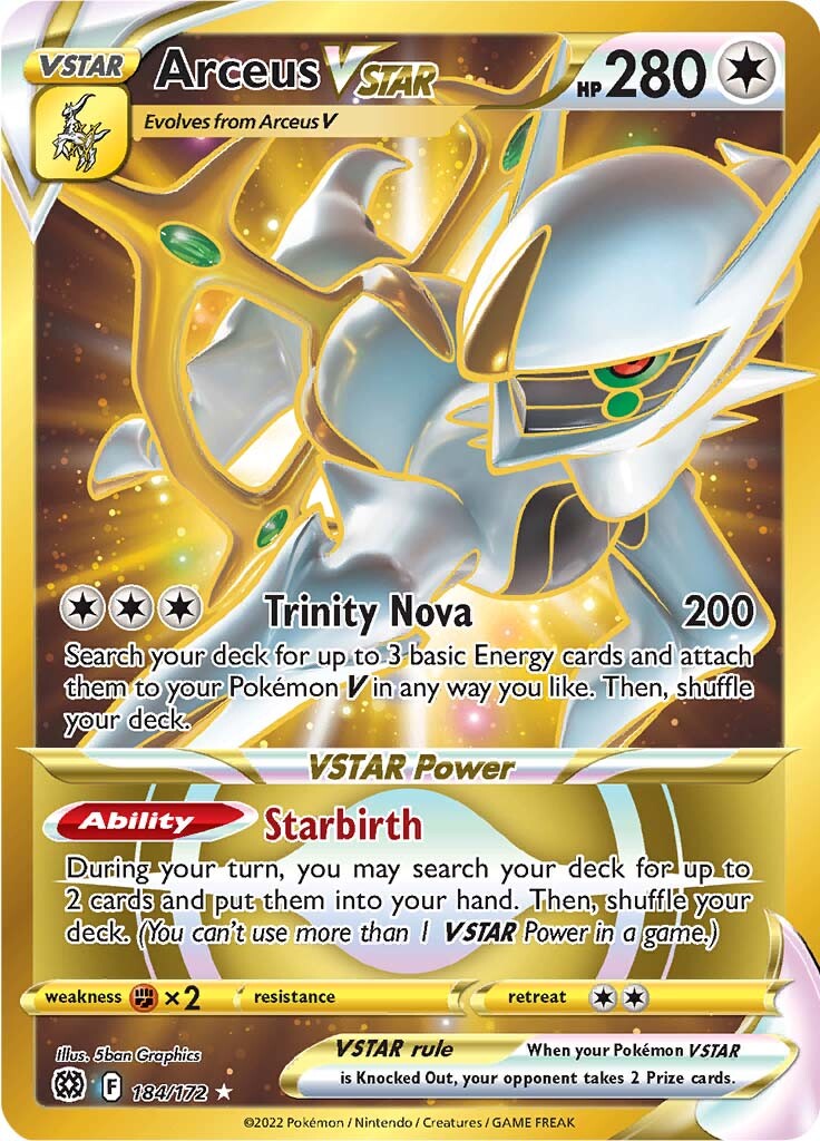 Arceus VSTAR (184/172) [Sword & Shield: Brilliant Stars] | Nerdhalla Games