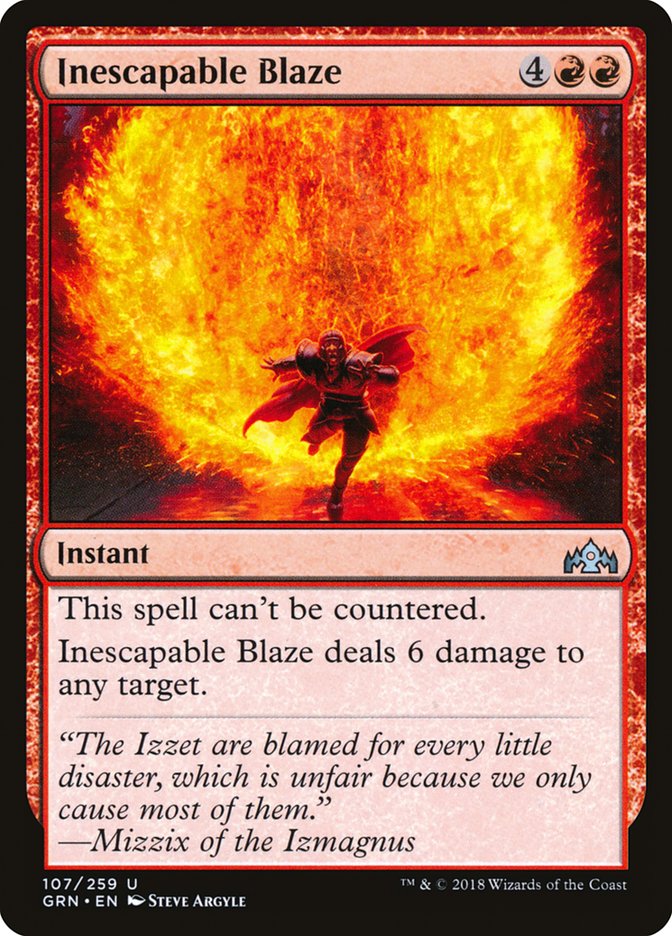 Inescapable Blaze [Guilds of Ravnica] | Nerdhalla Games