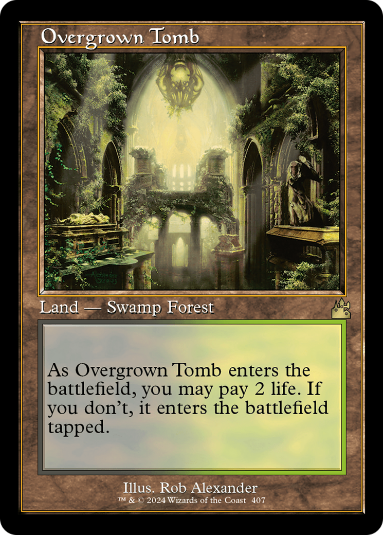 Overgrown Tomb (Retro) [Ravnica Remastered] | Nerdhalla Games