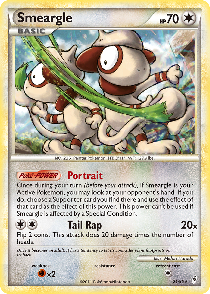 Smeargle (21/95) [HeartGold & SoulSilver: Call of Legends] | Nerdhalla Games