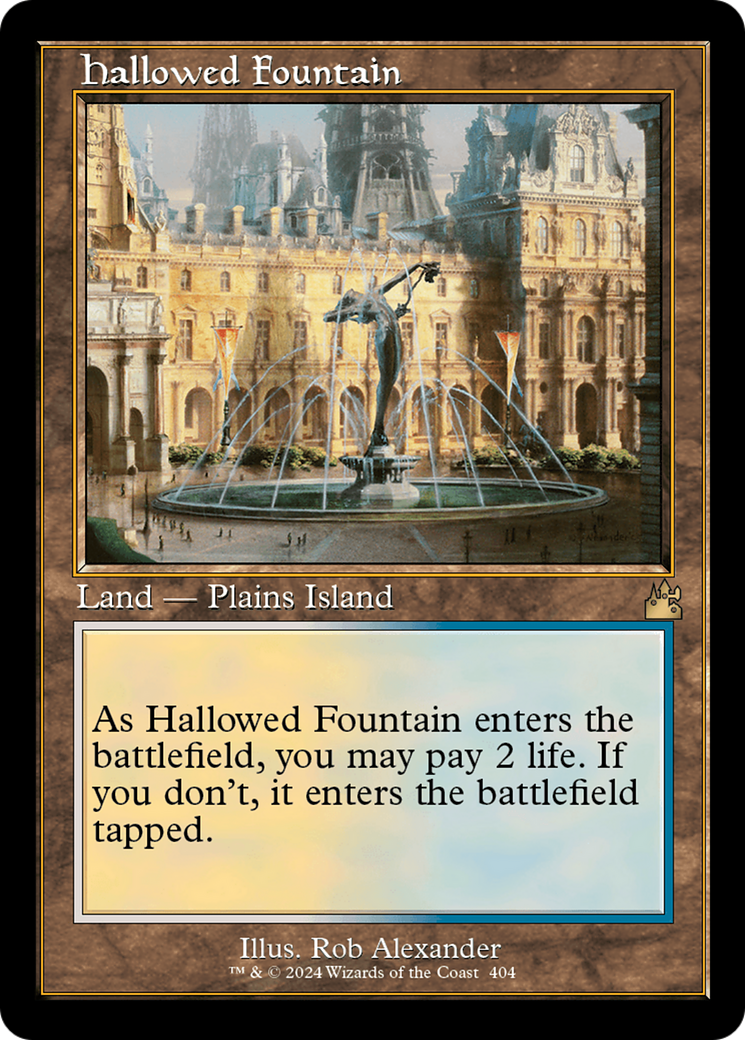 Hallowed Fountain (Retro) [Ravnica Remastered] | Nerdhalla Games