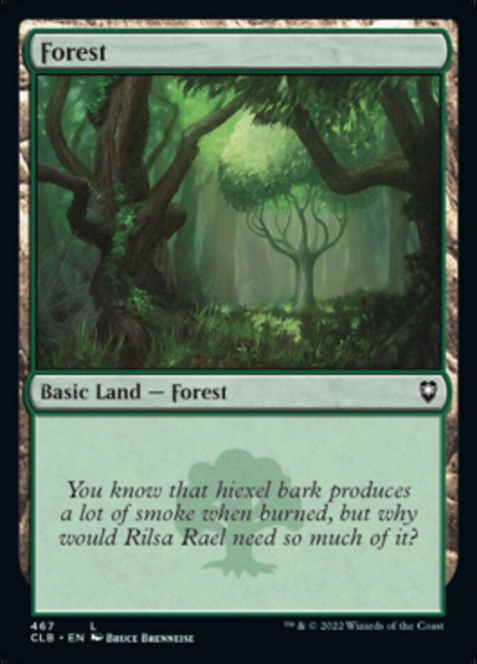 Forest (467) [Commander Legends: Battle for Baldur's Gate] | Nerdhalla Games