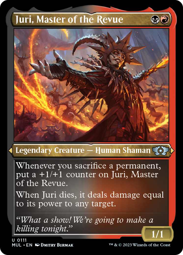 Juri, Master of the Revue (Foil Etched) [Multiverse Legends] | Nerdhalla Games