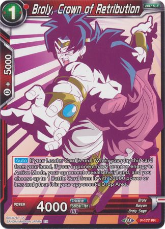 Broly, Crown of Retribution (Alternate Art) [P-177] | Nerdhalla Games