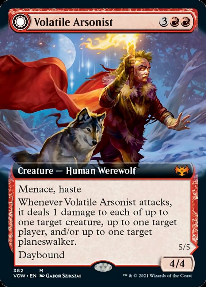 Volatile Arsonist // Dire-Strain Anarchist (Extended) [Innistrad: Crimson Vow] | Nerdhalla Games