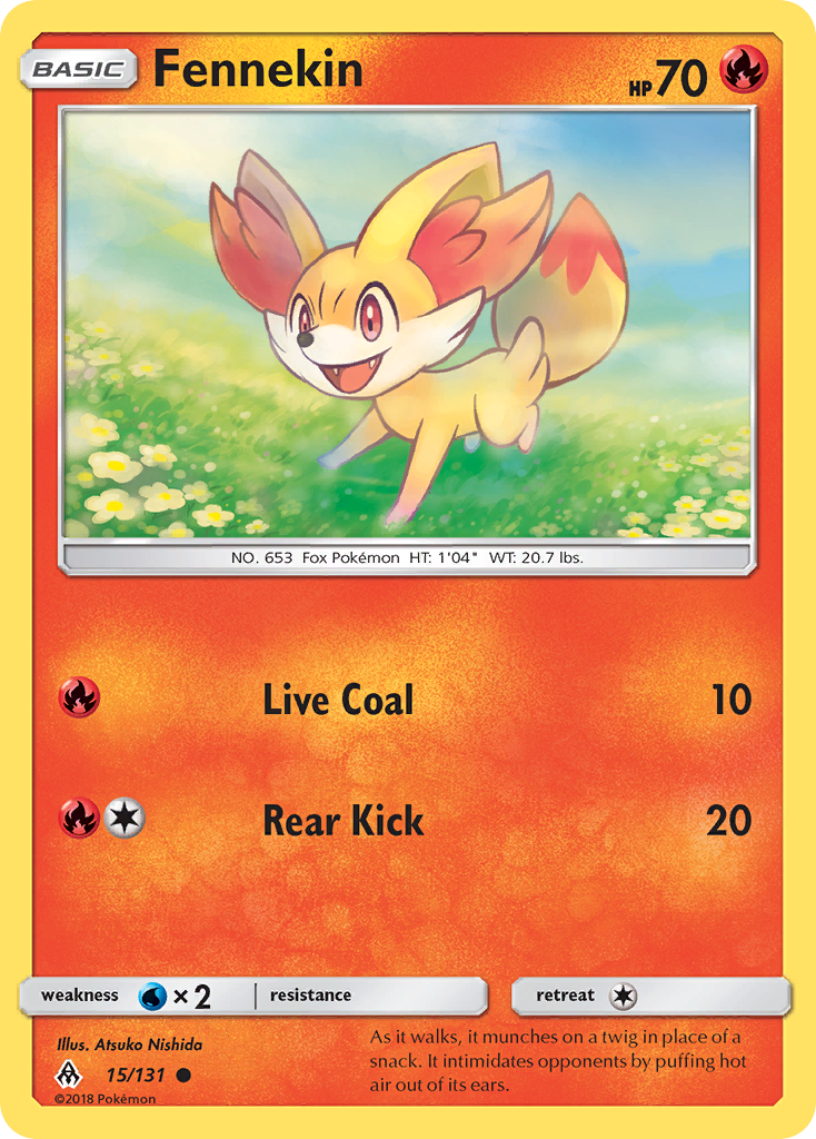 Fennekin (15/131) [Sun & Moon: Forbidden Light] | Nerdhalla Games