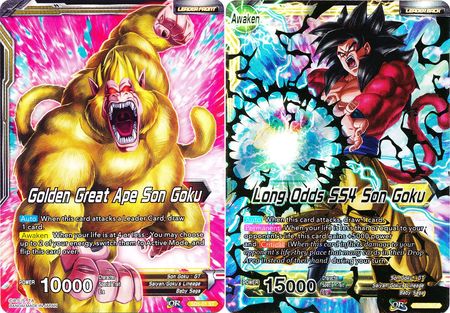 Golden Great Ape Son Goku // Long Odds SS4 Son Goku (Starter Deck - The Crimson Saiyan) (SD5-01) [Colossal Warfare] | Nerdhalla Games