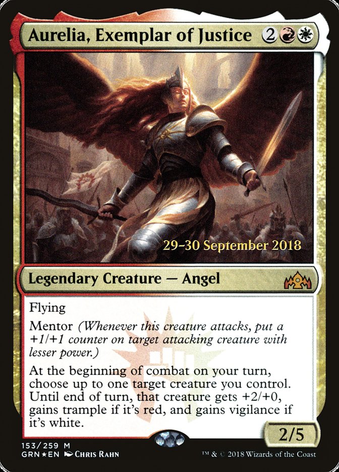 Aurelia, Exemplar of Justice [Guilds of Ravnica Prerelease Promos] | Nerdhalla Games