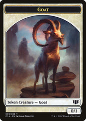 Goblin // Goat Double-sided Token [Commander 2014 Tokens] | Nerdhalla Games