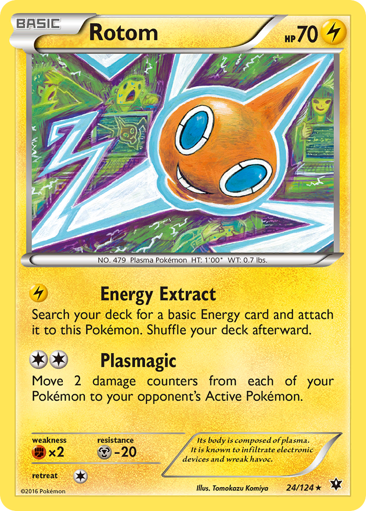 Rotom (24/124) [XY: Fates Collide] | Nerdhalla Games