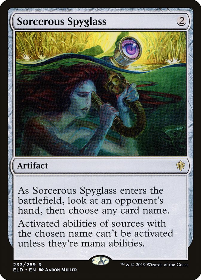 Sorcerous Spyglass [Throne of Eldraine] | Nerdhalla Games