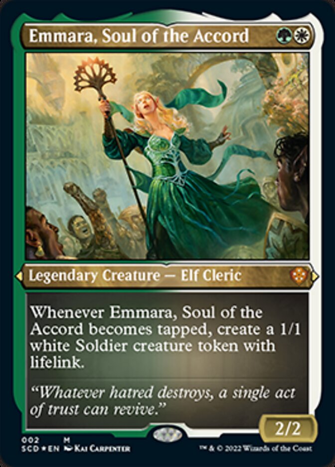 Emmara, Soul of the Accord (Foil Etched) [Starter Commander Decks] | Nerdhalla Games