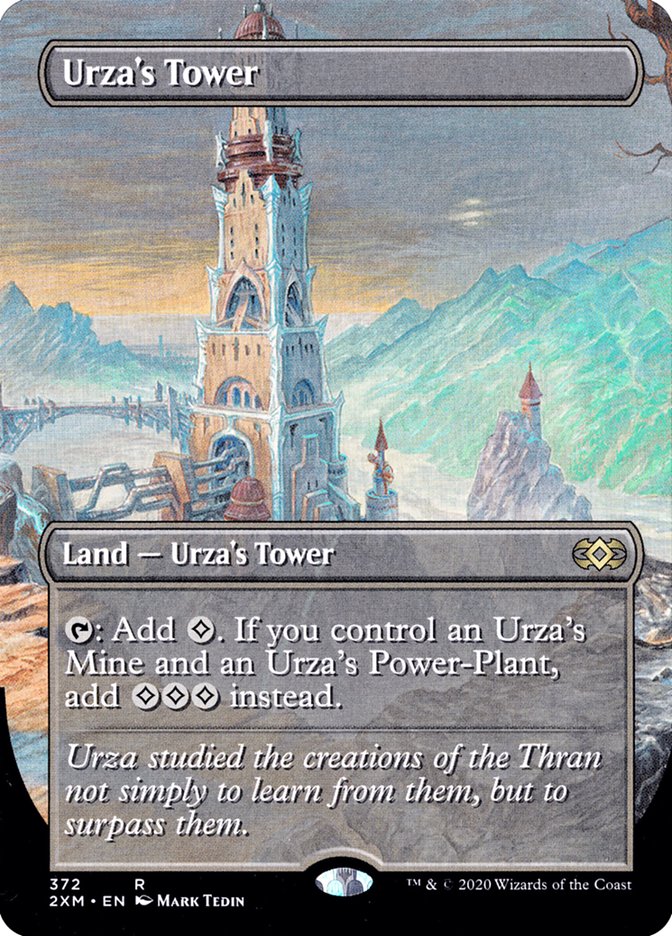 Urza's Tower (Borderless) [Double Masters] | Nerdhalla Games