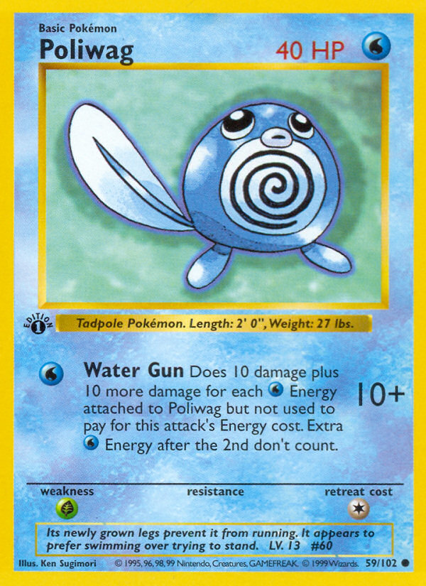 Poliwag (59/102) (Shadowless) [Base Set 1st Edition] | Nerdhalla Games