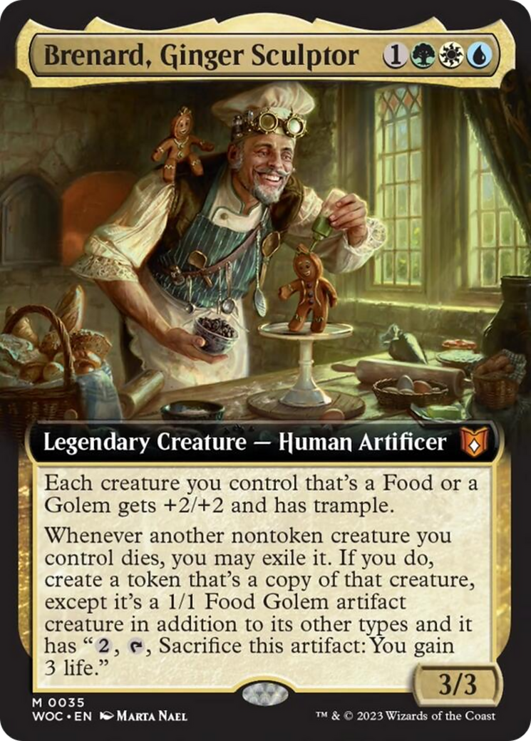 Brenard, Ginger Sculptor (Extended Art) [Wilds of Eldraine Commander] | Nerdhalla Games