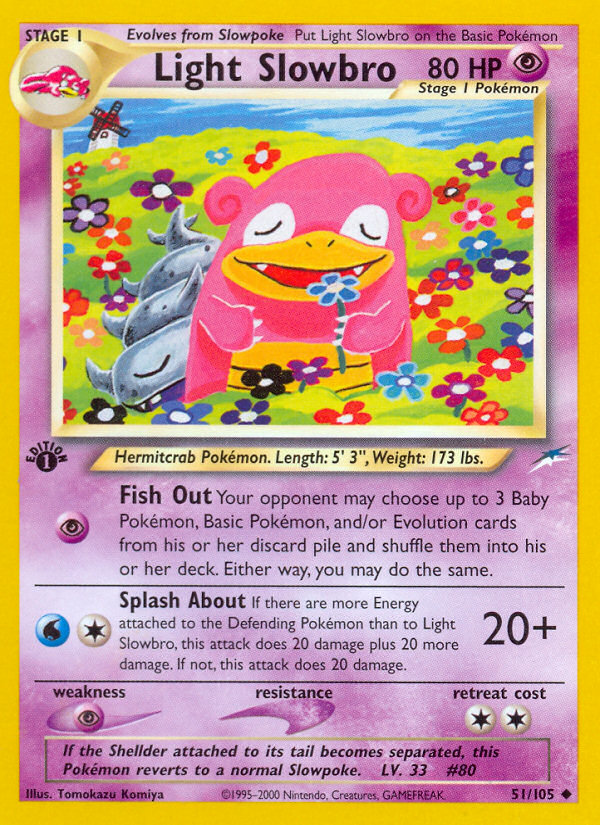 Light Slowbro (51/105) [Neo Destiny 1st Edition] | Nerdhalla Games