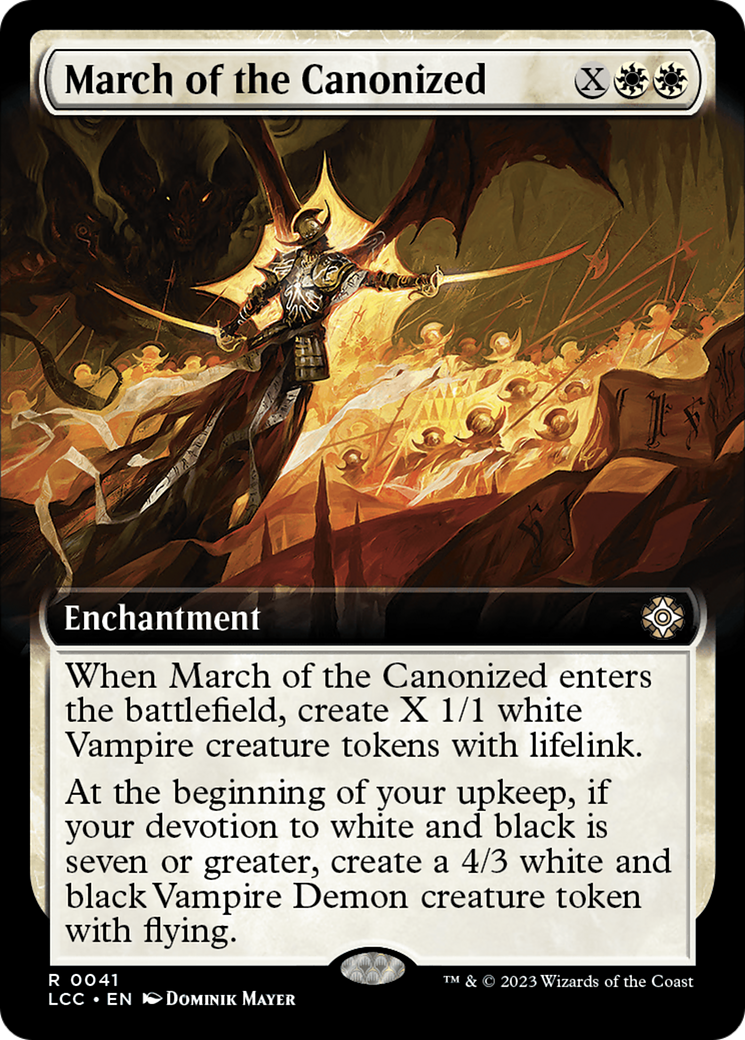 March of the Canonized (Extended Art) [The Lost Caverns of Ixalan Commander] | Nerdhalla Games