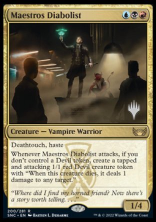 Maestros Diabolist (Promo Pack) [Streets of New Capenna Promos] | Nerdhalla Games