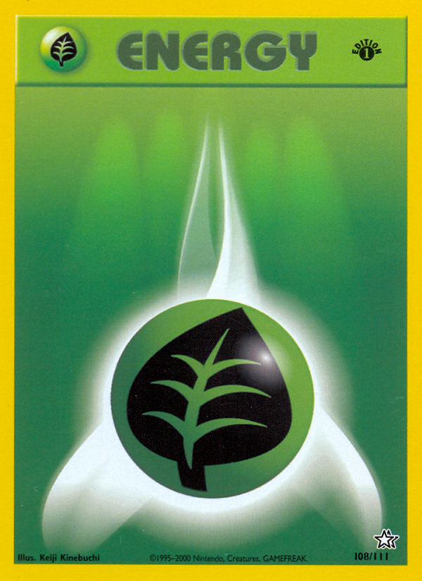 Grass Energy (108/111) [Neo Genesis 1st Edition] | Nerdhalla Games