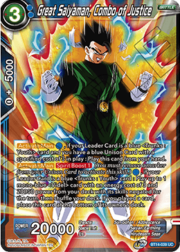 Great Saiyaman, Combo of Justice (BT14-039) [Cross Spirits] | Nerdhalla Games