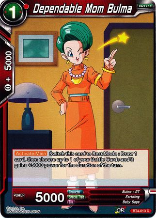 Dependable Mom Bulma [BT4-013] | Nerdhalla Games